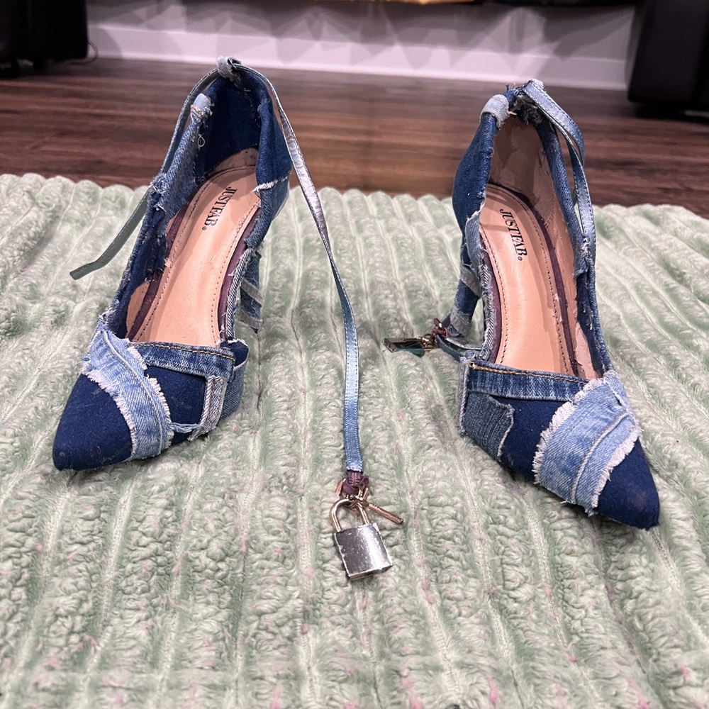 Denim Blue Women's Heels